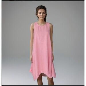 Cynthia Rowley Dress Sz XS Linen Blend Hanky Beachy Vacation Lagenlook